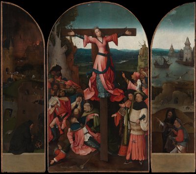 Çarmıha gerilmiş Şehit Üçlemesi by Hieronymus Bosch