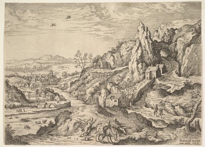 İbrahim ve İshak, Kurban Yolunda, 1558. by Hieronymus Cock