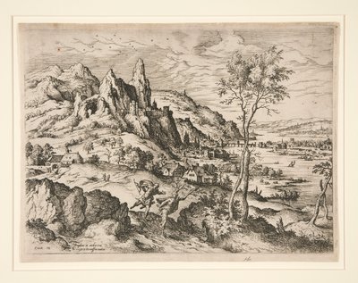 Daphne, Apollon tarafından İncil ve Mitolojik Sahneler ile Manzaralardan, Zulüm by Hieronymus Cock