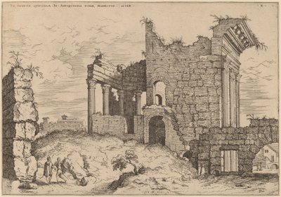 Nerva Forumunun İkinci Görünümü by Hieronymus Cock