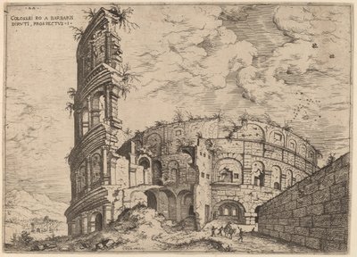 Kolezyum manzarası by Hieronymus Cock