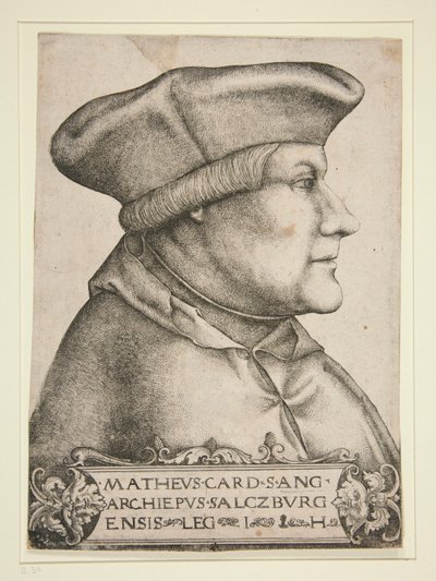 Matth?us Lang, Salzburg Kardinal-Başpiskoposu by Hieronymus Hopfer