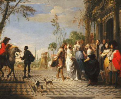Müsrif Oğul Meseli - Evden Ayrılan Müsrif Oğul by Hieronymus Janssens