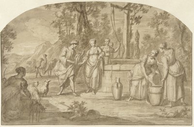 Kuyuda Eliezer ve Rebekah by Hieronymus Lapis