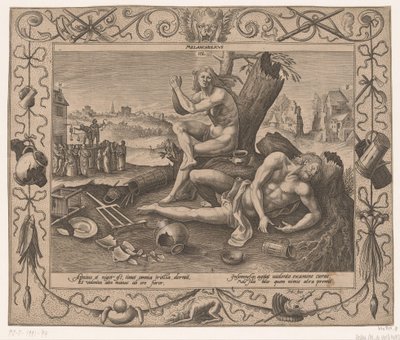 Melankoli Dört mizaç (dizi adı) by Hieronymus Lederer