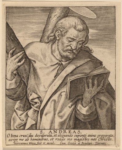 S. Andreas by Hieronymus Wierix