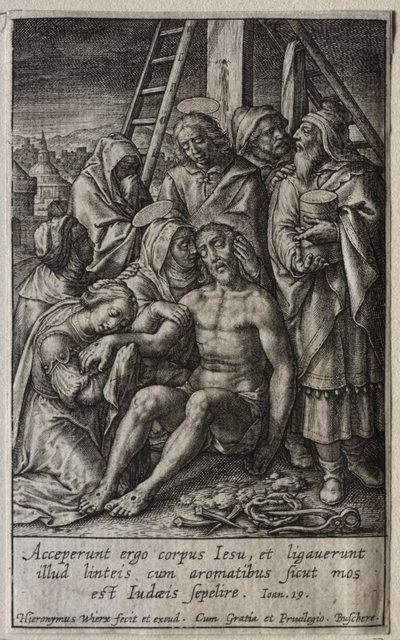 Tutku: Haçtan Biriktirme. by Hieronymus or Jerome Wierix