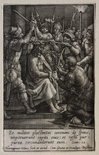 Tutku: Dikenli Taç. by Hieronymus or Jerome Wierix