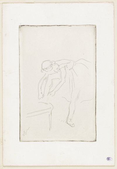 Ayakkabısını Giyen Dansçı by Hilaire Germain Edgar Degas