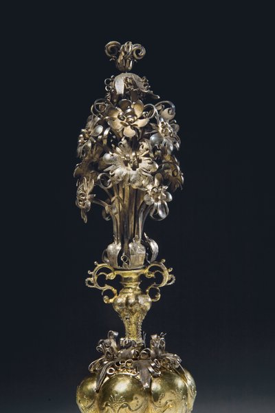 Medingen Minerva Kupası, c.1650 (gümüş ve yaldızlı) by Hinrich Ohmssen