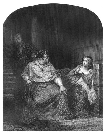 Joan of Arc, Winchester Piskoposu tarafından sorguya çekildi by Hippolyte Delaroche