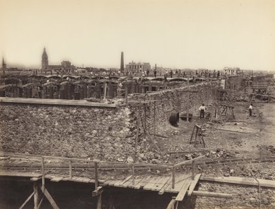 Montrouge Rezervuarı, yukarı havza, sağ taraf Montrouge Rezervuarı, Yukarı Havza..., c. 1870. by Hippolyte Auguste Collard