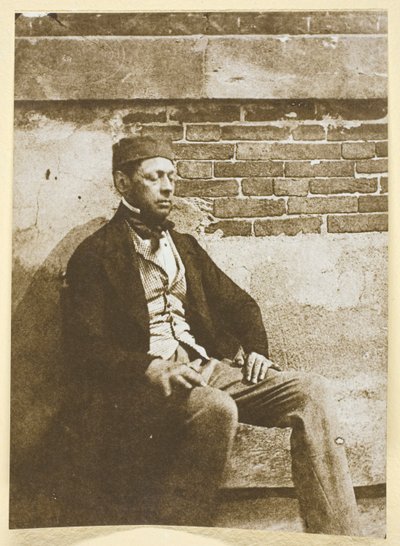 Bayard, gözleri kapalı by Hippolyte Bayard