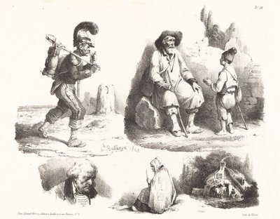 Beş Vinyet by Hippolyte Bellange