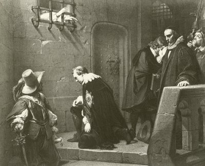 The Death of Strafford (gravure) by Hippolyte Delaroche
