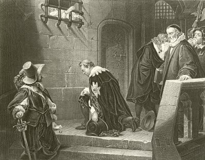 Strafford Kontu idam edilecek by Hippolyte Delaroche