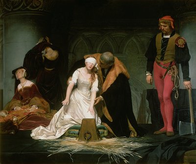 The Execution of Lady Jane Grey, 1833  by Hippolyte Delaroche