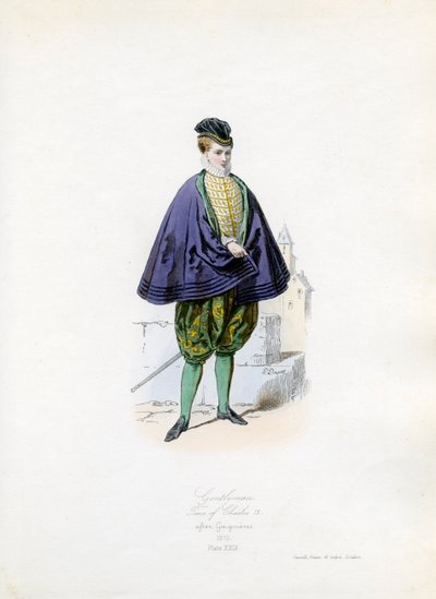 Charles IX zamanından beyefendi by Hippolyte Louis and Polydore Pauquet