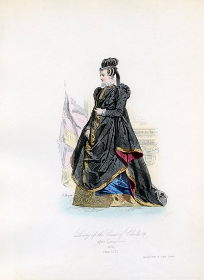 Charles IX Mahkemesi Leydisi by Hippolyte Louis and Polydore Pauquet