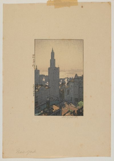 New York, Showa dönemi by Hiroshi Yoshida