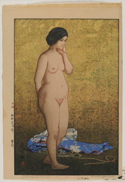 Çıplak Çalışması, Showa dönemi by Hiroshi Yoshida