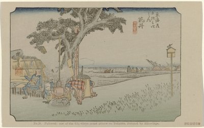 fukuroi 28. Fukuroi: Hiroshige tarafından boyanmış Tokaido