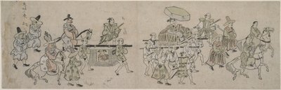 Kore Büyükelçiliği Geçit Töreni by Hishikawa Moronobu