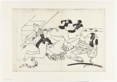 erotik gösteri by Hishikawa Moroshige (attributed to)