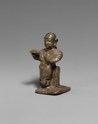 Oturan kadın, yaklaşık MÖ 14-13. yüzyıl (gümüş) by Hittite