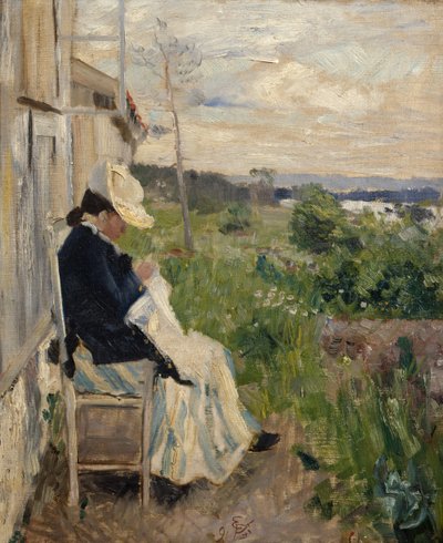 Güneşin içinde by Hjalmer Eilif Emanuel Peterssen