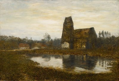Criqueboeuf Kilisesi, Normandiya, 1893 by Homer Dodge Martin