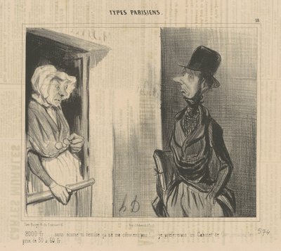 2.000 fr...ahırsız...bu bana uymuyor! by Honoré Daumier