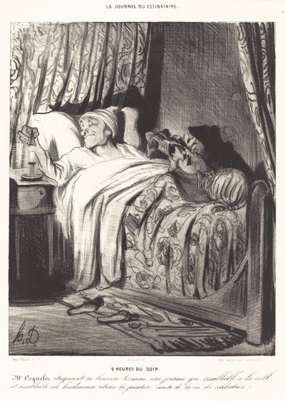 akşam 9. by Honoré Daumier