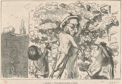 asniéres by Honoré Daumier