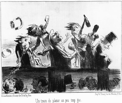 Eğlenceli bir tren biraz fazla neşeli: Honore Daumier