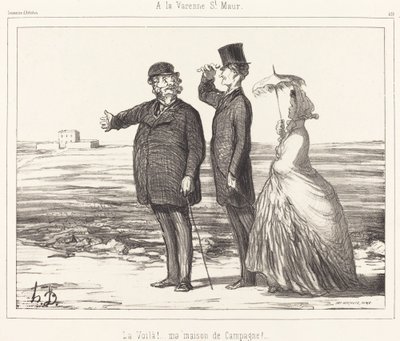 Varenne Saint-Maur'da by Honoré Daumier