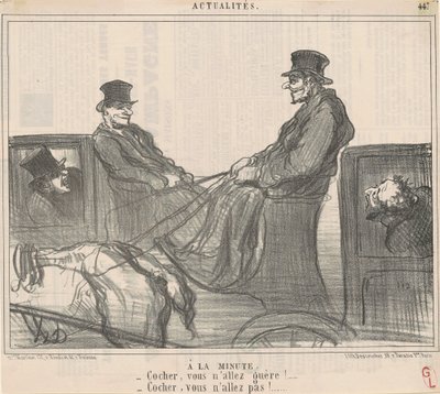 Bir dakika by Honoré Daumier