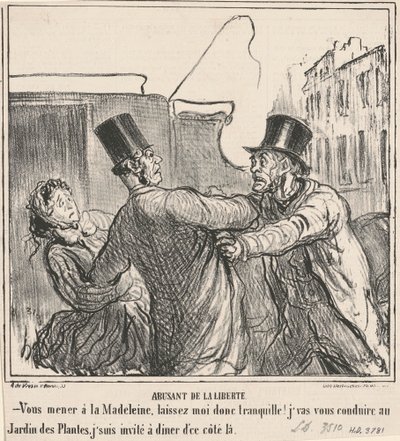 özgürlüğü kötüye kullanmak by Honoré Daumier