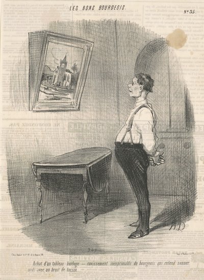 Saat tahtası satın almak by Honoré Daumier