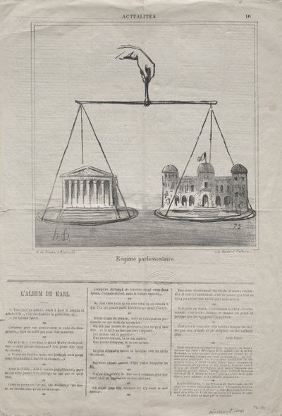 Gerçekler (No. 10): Parlamenter Rejim by Honoré Daumier