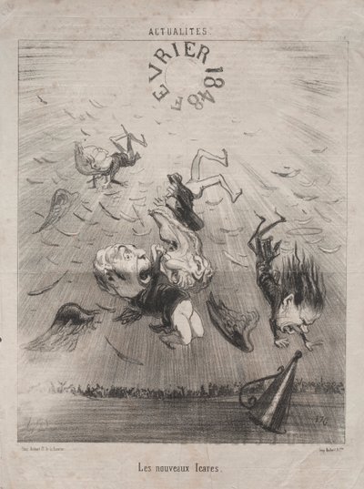 Gerçekler (No. 140): Yeni Icarus by Honoré Daumier