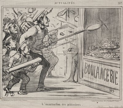 Olaylar No. 557: Pastacıların Ayaklanması, 1858. by Honoré Daumier