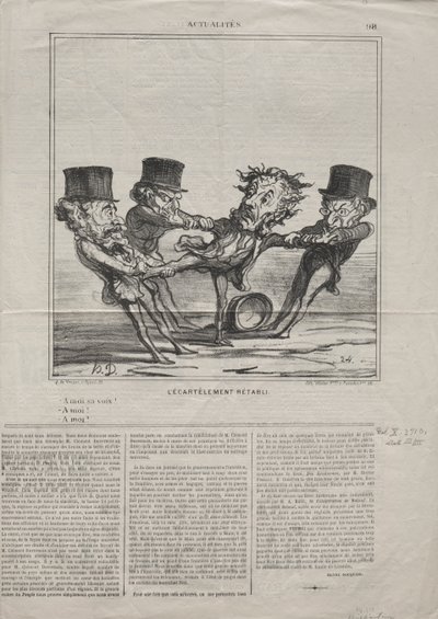 Gerçekler No. 98: Eski yerleşim yeri eski haline getirildi, 1869. by Honoré Daumier