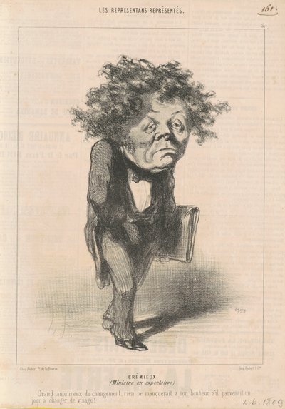Adolphe Cremieux by Honoré Daumier