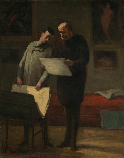 Genç Bir Sanatçıya Tavsiye, 18651868. by Honoré Daumier