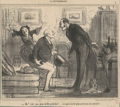 Ah! Cennet, benim en güzel çömleğim! ... by Honoré Daumier