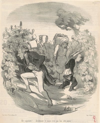 Ah! Saperlotte! ... Üzüm bu yıl iyi değil! ... by Honoré Daumier