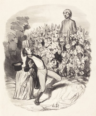 Ah! Saperlotte, sanırım sıkıştık! by Honoré Daumier