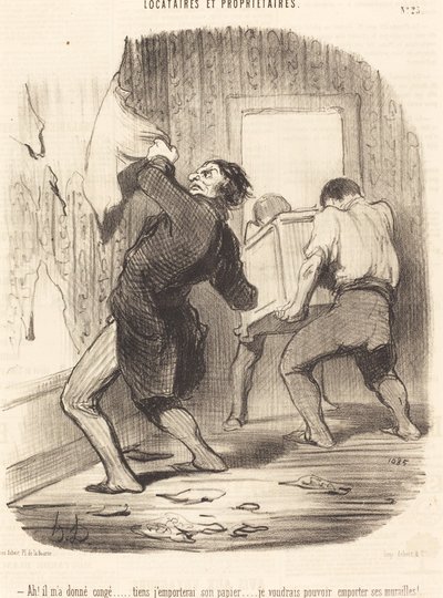 Ah! bana izin verdi... by Honoré Daumier