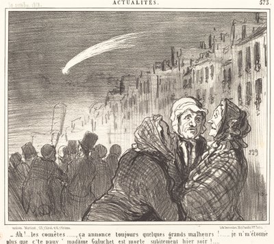 Ah!... kuyruklu yıldızlar... by Honoré Daumier